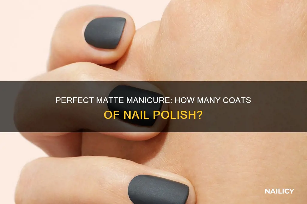 how many coats of matte nail polish