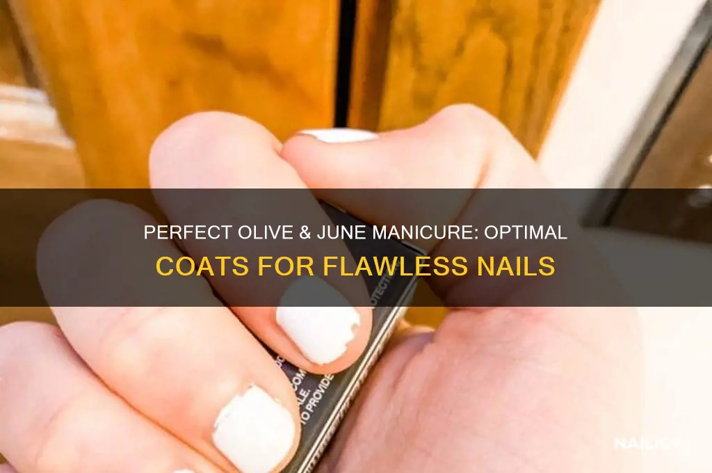 how many coats of olive and june nail polish