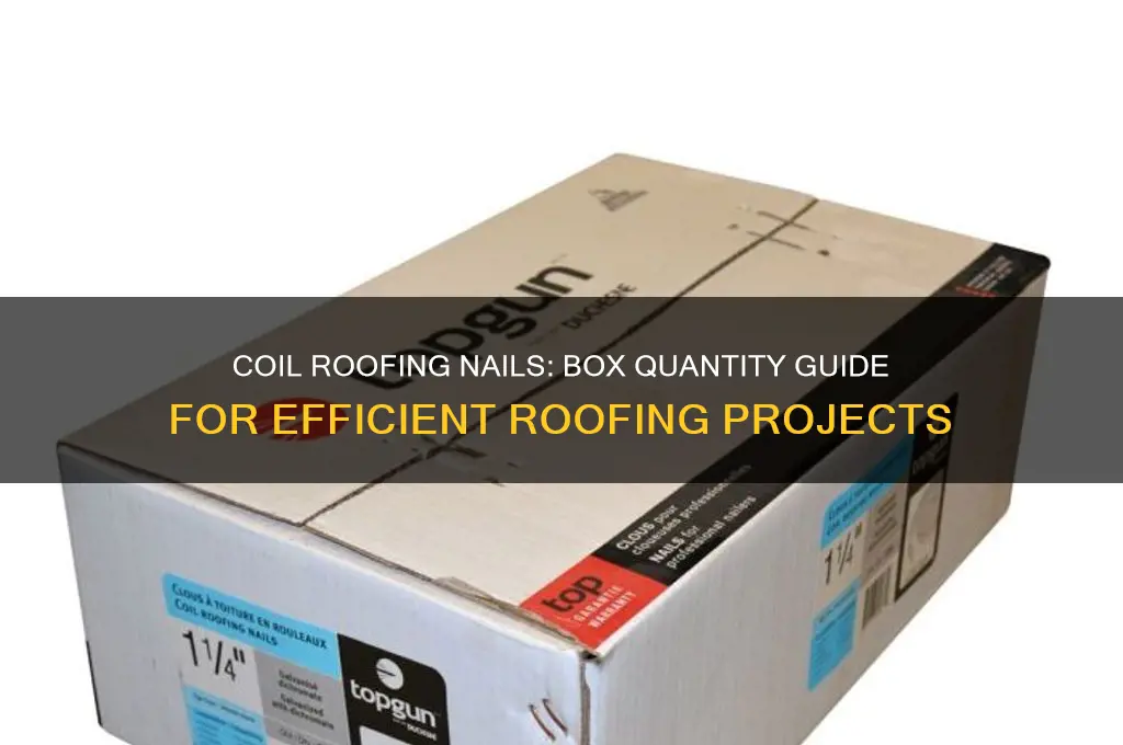 how many coil roofing nails in a box