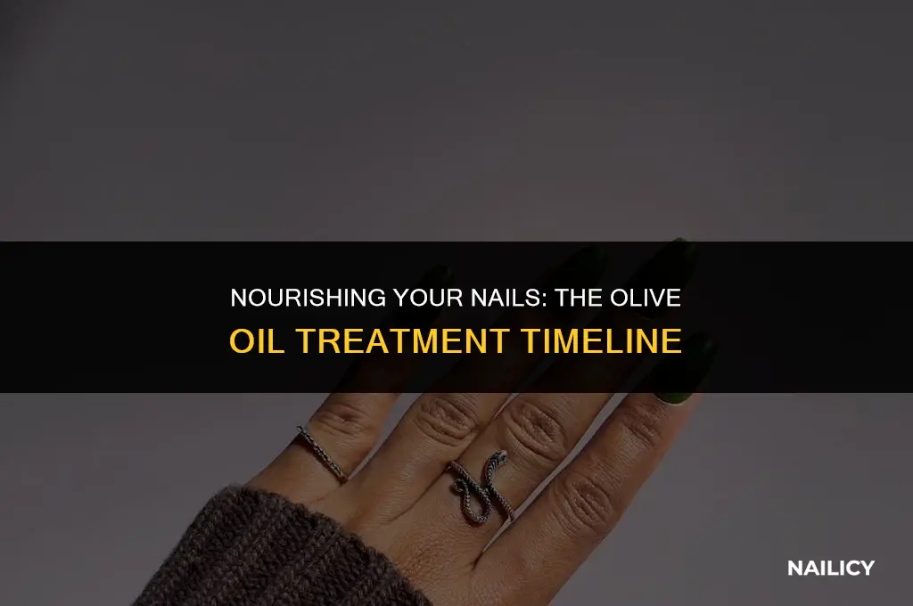 how many days to use olive oil on nails