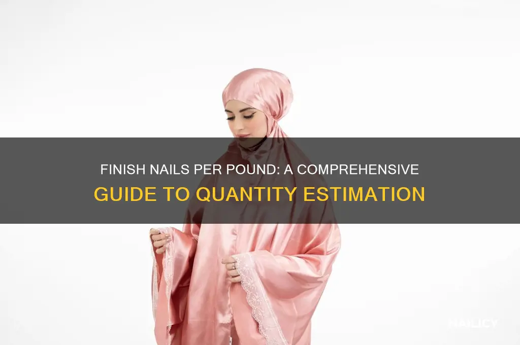 how many finish nails in a pound