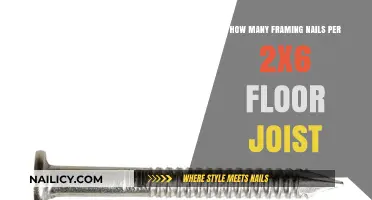 Framing Nails for 2x6 Floor Joists: Optimal Quantity Guide