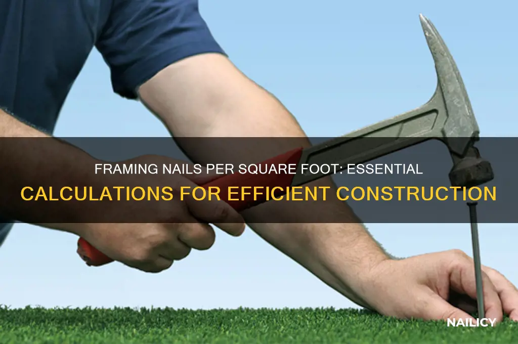 how many framing nails per square foot