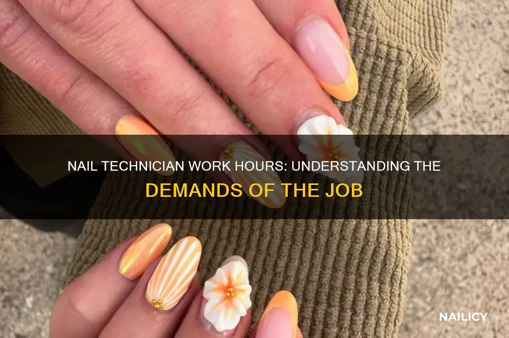 how many hours do nail technicians work