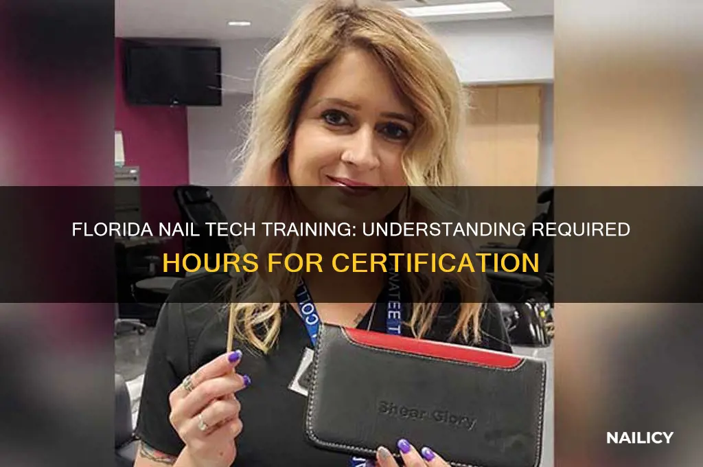 how many hours for nail tech in florida