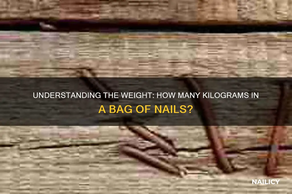 how many kg is a bag of nail