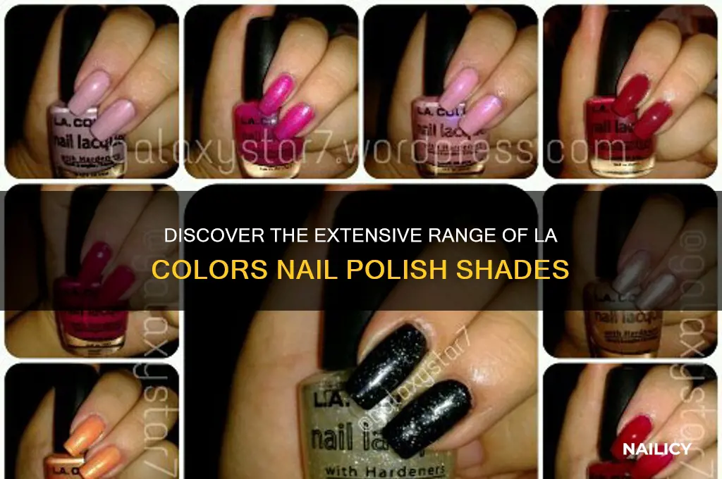 how many la colors nail polish are there