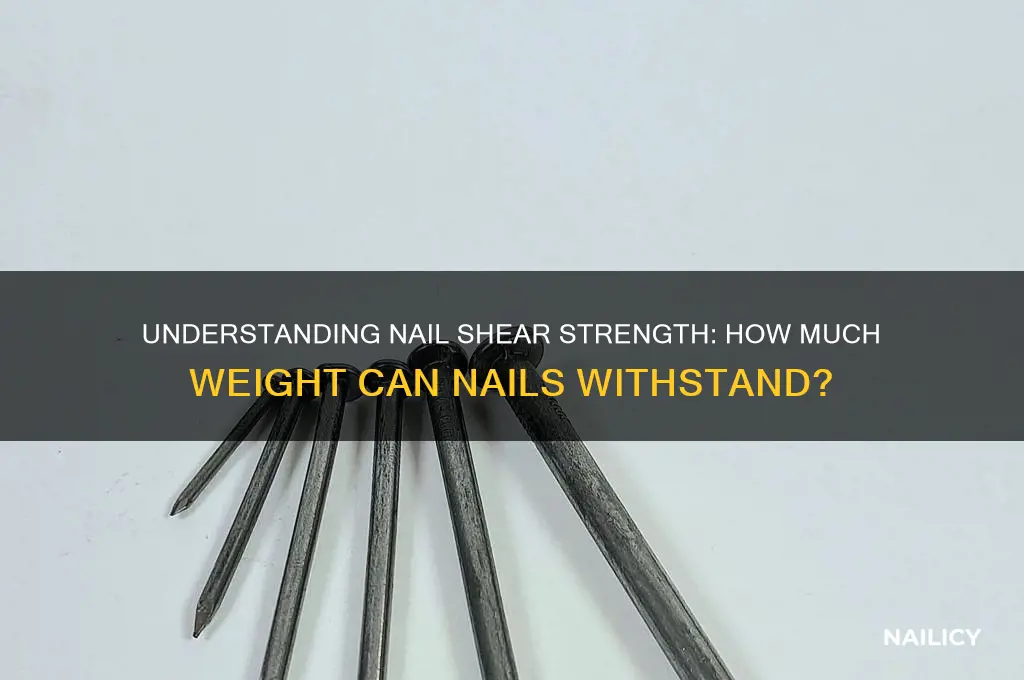 how many lbs before a nail shear