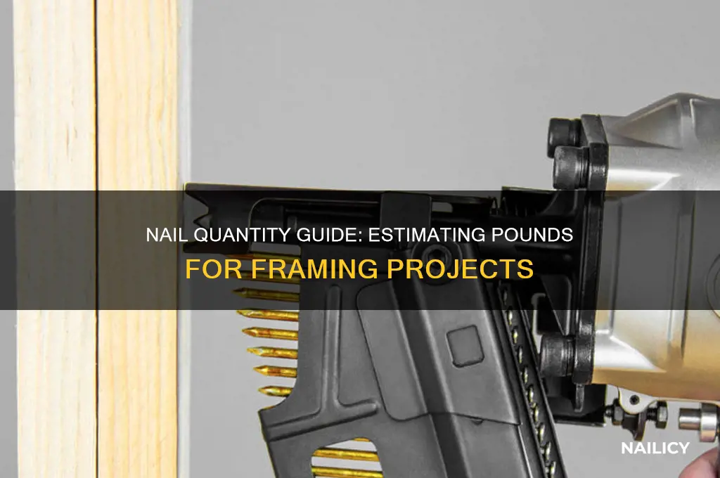 how many lbs of nails for framming