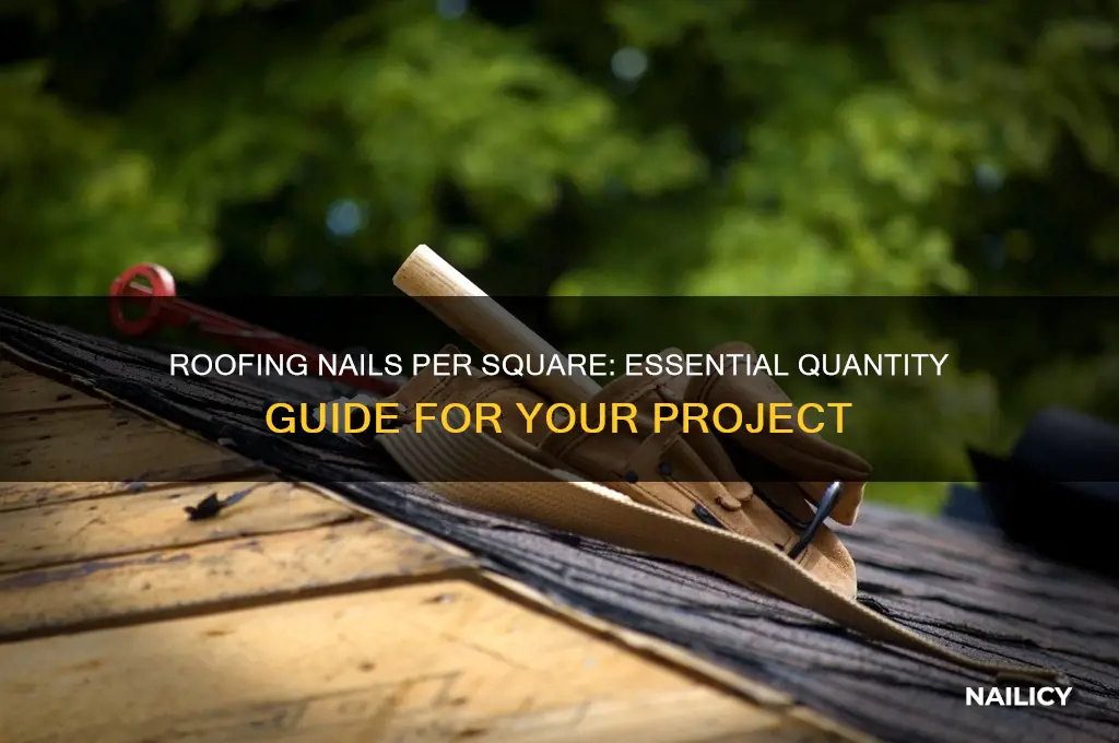 how many lbs of roofing nails per square