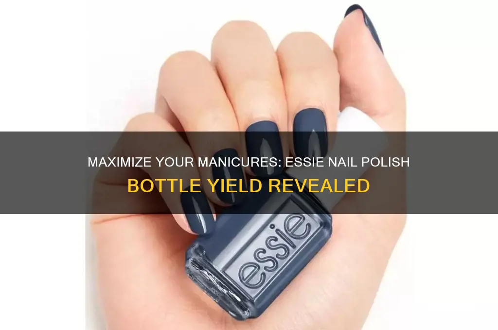 how many manicures in a bottle of essie nail polish
