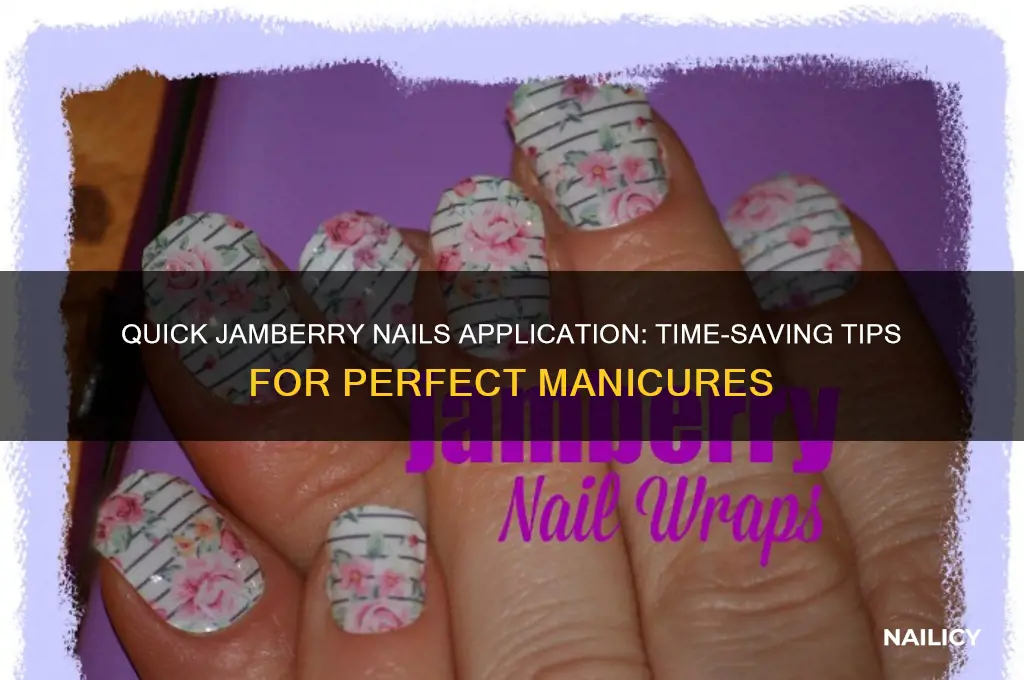 how many minutes to apply jamberry nails