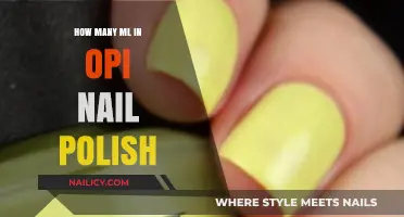 OPI Nail Polish Volume: How Many ML Are in Each Bottle?