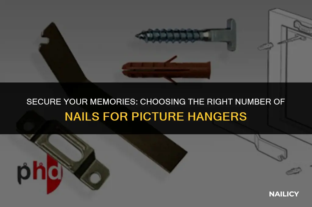 how many nail in picture hangers to use