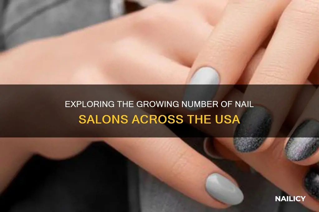 how many nail salon in usa