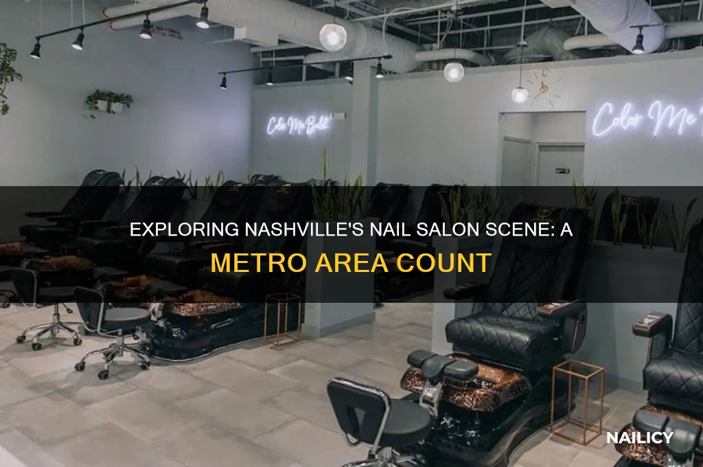 how many nail salons are in the nashville metro area