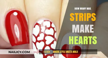 Creating Heart Designs with Nail Strips