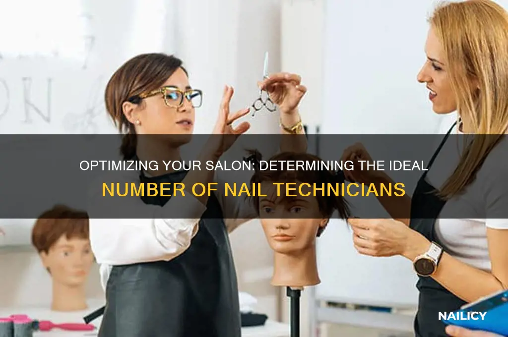 how many nail techs should you have in a salon