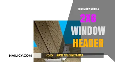 Nailing a 2x6 Window Header: Essential Fastener Quantity Guide