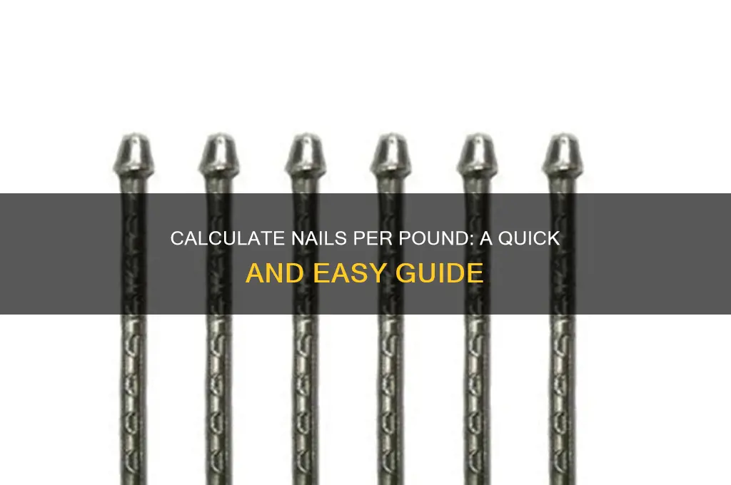 how many nails are in a pound calculator
