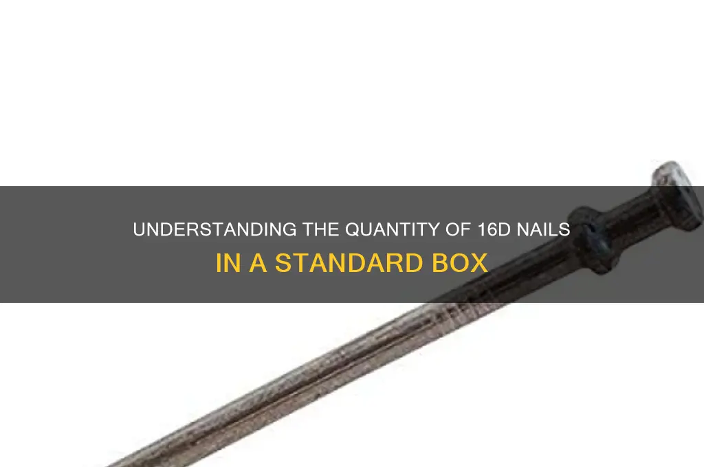 how many nails come in box of 16d