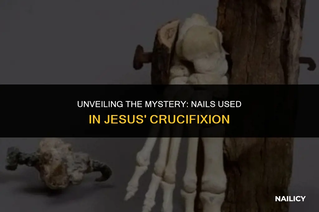 how many nails did they use to crucify jesus