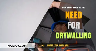 Nail Quantity Guide: Drywall Installation Essentials for Beginners