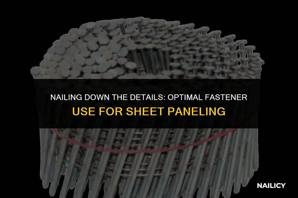 how many nails do you use per sheet of paneling