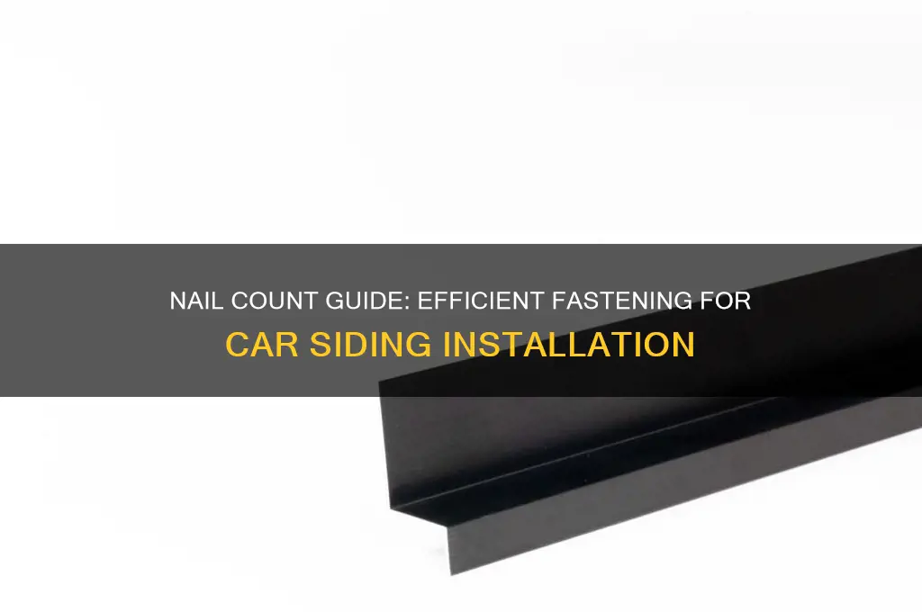 how many nails for carsiding
