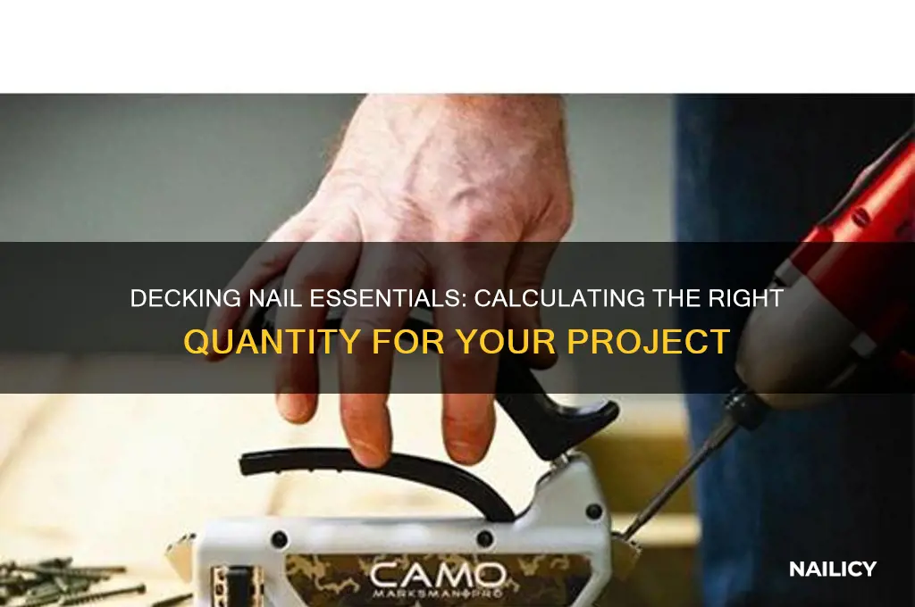 how many nails for decking