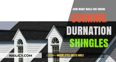 Nail Quantity Guide for Owens Corning Duration Shingles Installation