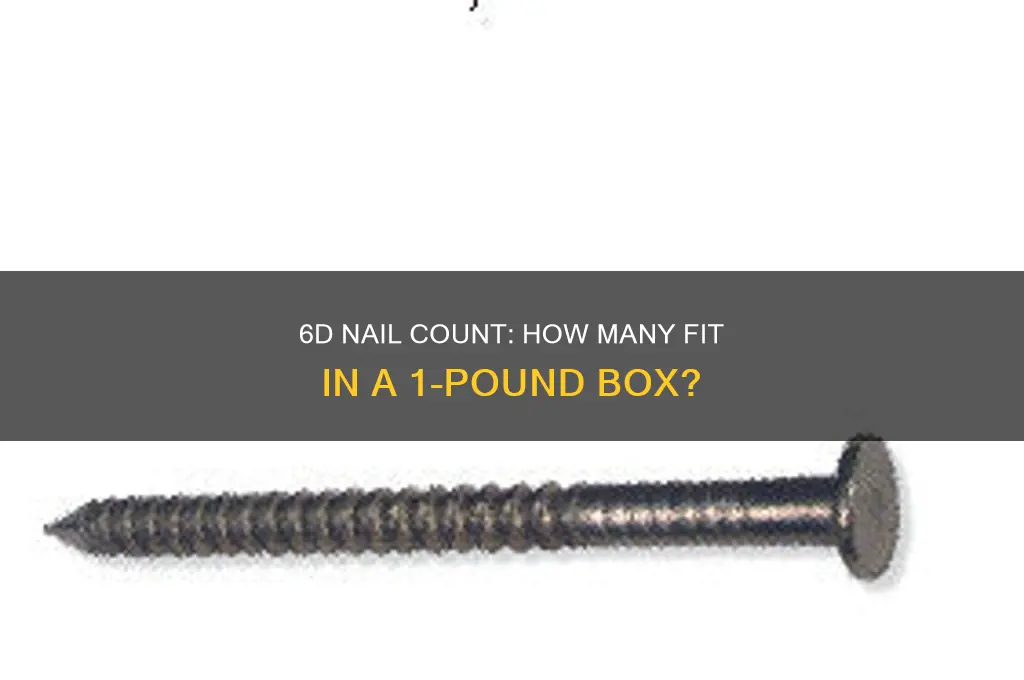 how many nails in 1 lb 6d nails