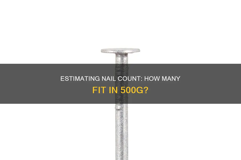 how many nails in 500g