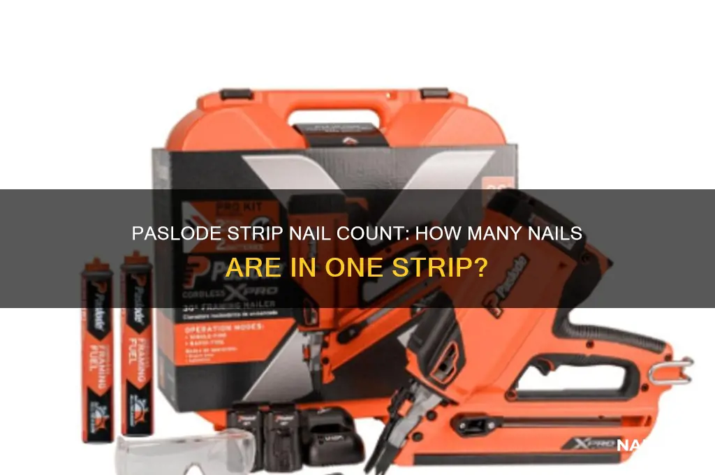 how many nails in a paslode strip
