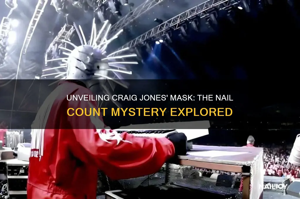 how many nails in craig jones mask wrnak