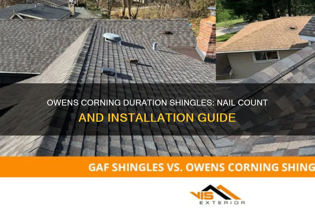 how many nails in owens corning duration