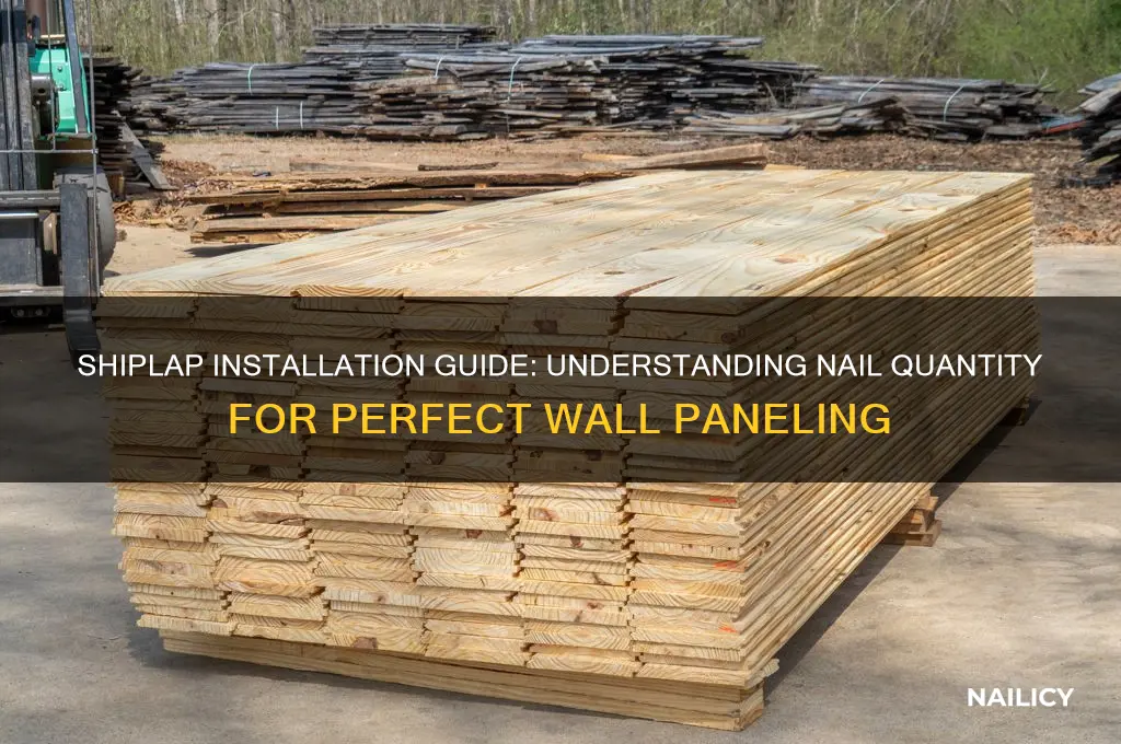 how many nails in shiplap