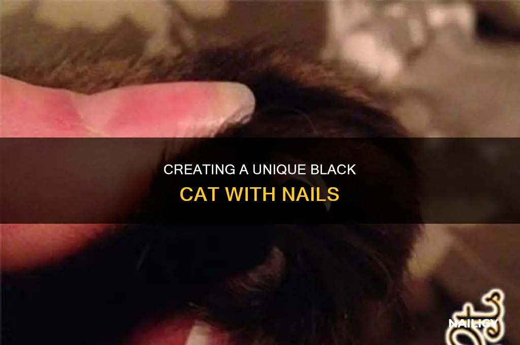 how many nails make this black cat