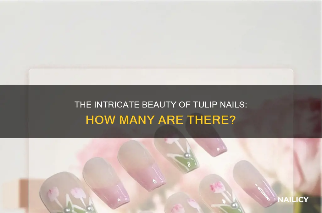 how many nails make up the tulips