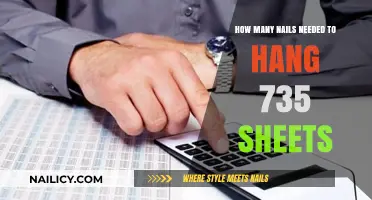 Calculating Nails Required for Hanging 735 Sheets Efficiently