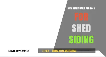 Shed Siding Installation: Optimal Nails Per Inch for Durability