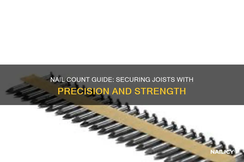 how many nails per joist