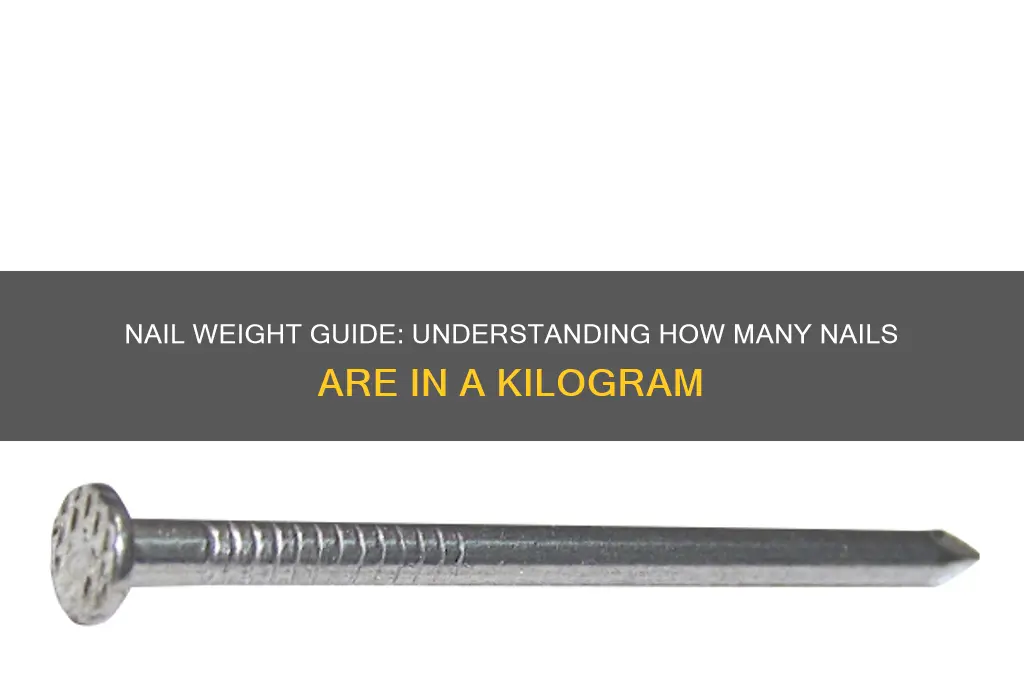 how many nails per kg