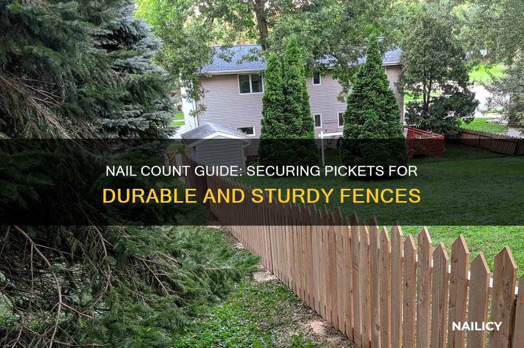 how many nails per picket