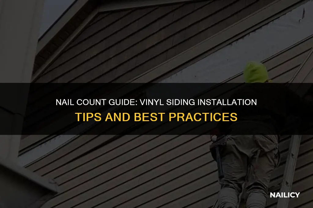 how many nails per square of vinyl siding