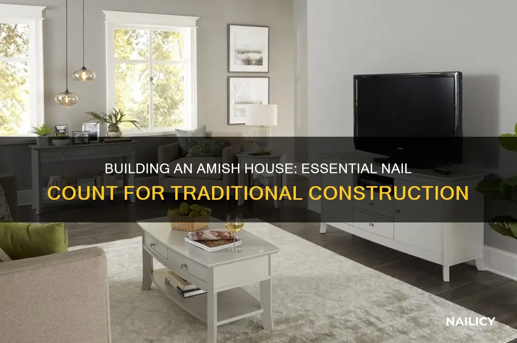 how many nails to build an amish house