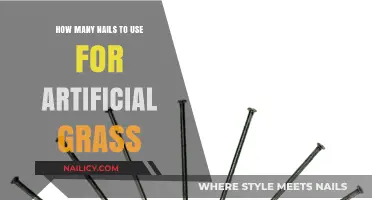 Securing Your Artificial Turf: A Guide to Nail Quantities and Placement