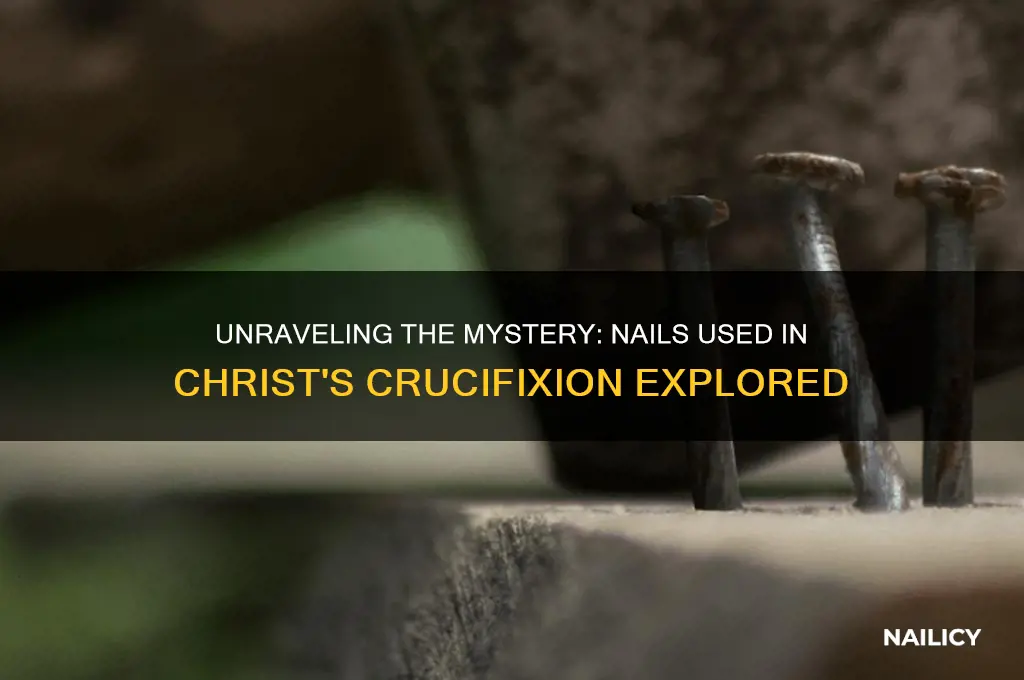 how many nails was christ crucified with