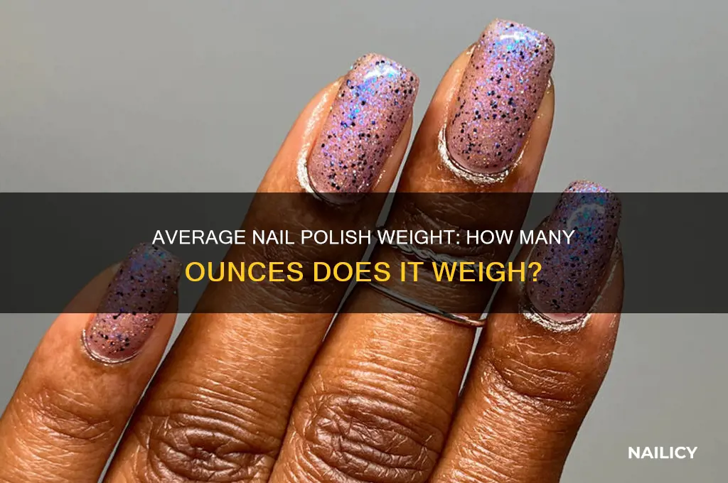how many ounces does an average nail polish weigh