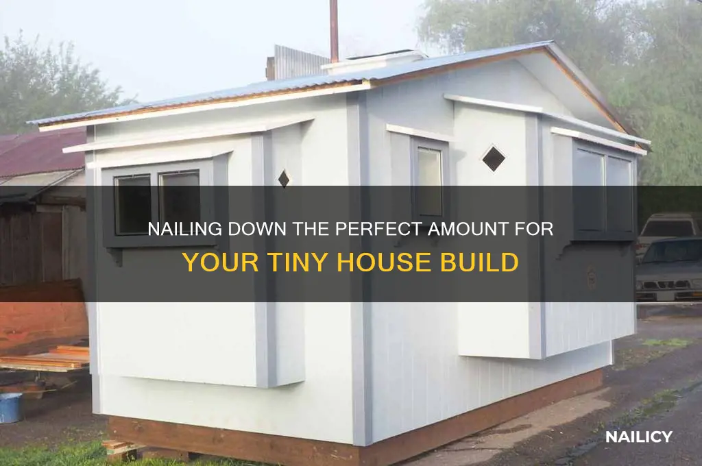 how many pounds of nails for tiny house